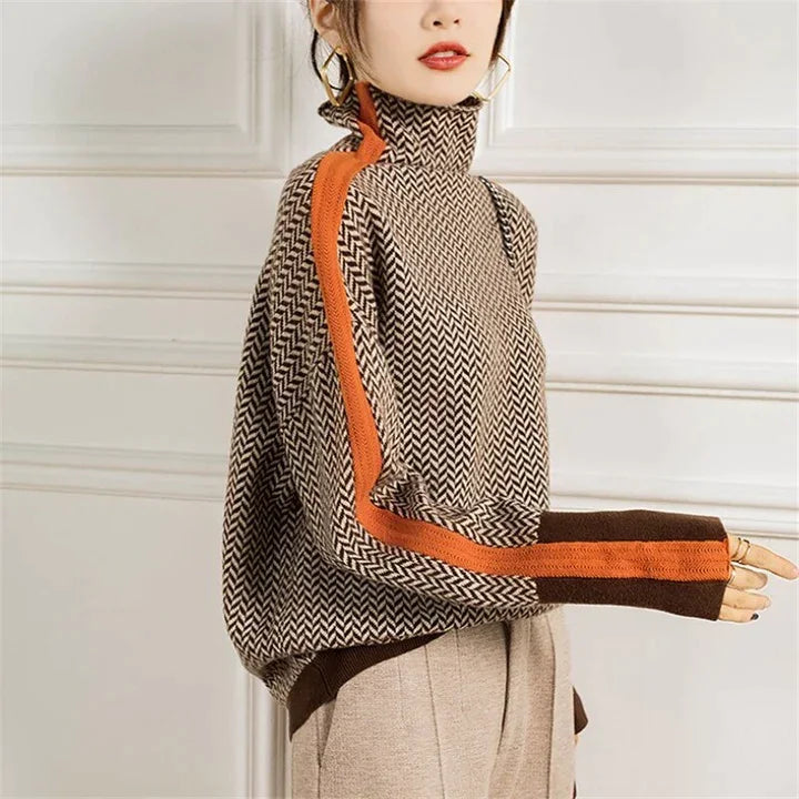 Women's Classic Knit Sweater – Soft Crew Neck Long Sleeve Pullover