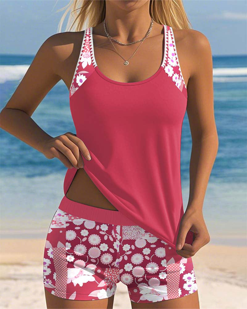 Women's Floral Bikini Set – Two-Piece Swim Set – Melanie