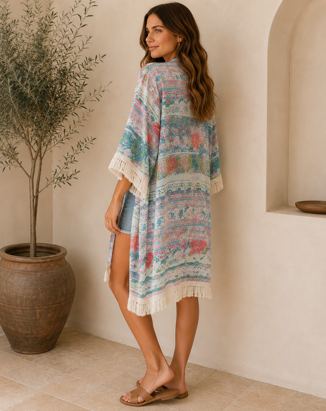 Women's Relaxed Cardigan – Classic Long Sleeve Layering Cardigan