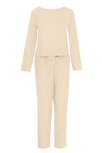 Women's Monochrome Two-Piece Set – Relaxed Top & Wide Leg Pants Set