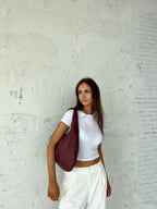 Women's Braided Shoulder Bag – Woven Everyday Shoulder Bag – Tess
