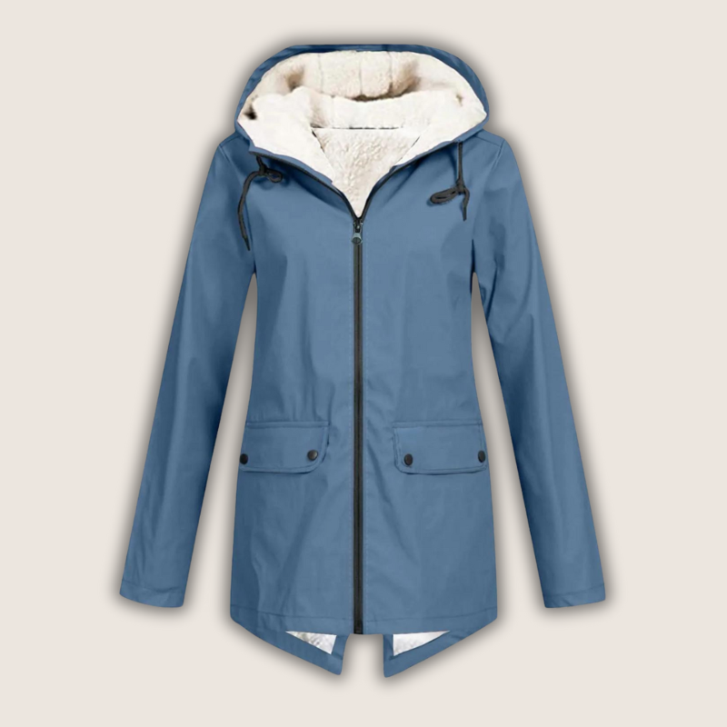 Women's Waterproof Rain Jacket – Hooded Outdoor Jacket – Rachel