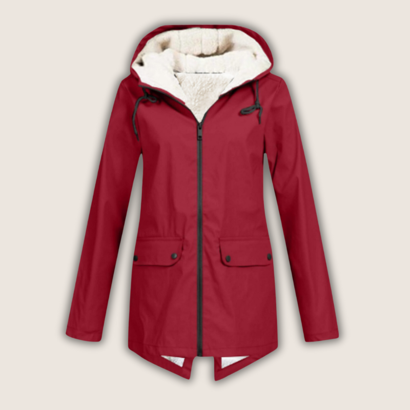 Women's Waterproof Rain Jacket – Hooded Outdoor Jacket – Rachel