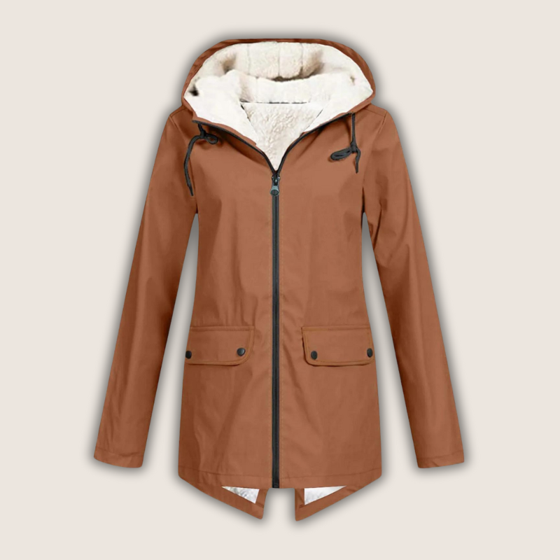 Women's Waterproof Rain Jacket – Hooded Outdoor Jacket – Rachel