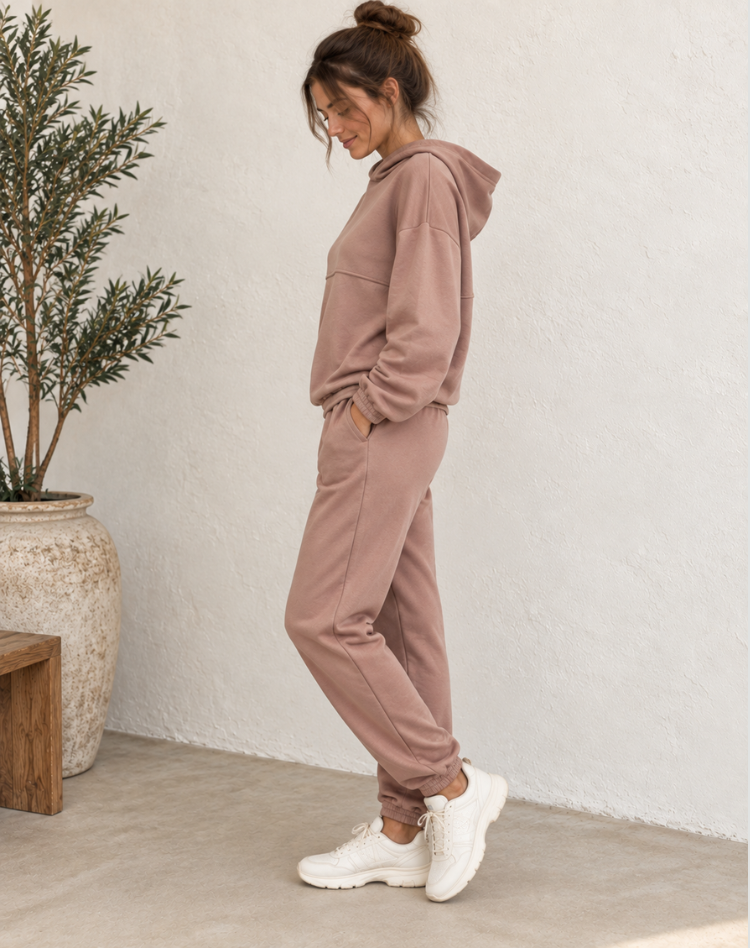 Women's Oversized Hoodie Jogger Set – High Waist Casual Tracksuit Set
