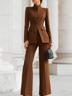 Women's Office Blazer Set – Tailored Pants Set – Mckinley