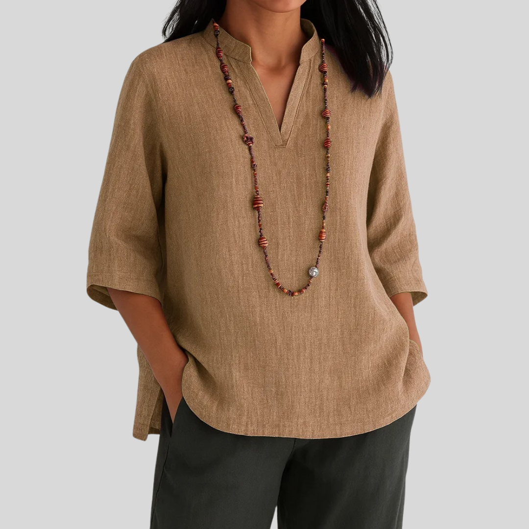Women's Lightweight Summer Blouse – Relaxed Fit Blouse