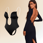 Women's Backless Shapewear Bodysuit – Seamless Low Back Smoothing Bodysuit