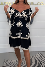 Women's Boho Dress – Relaxed Flowy Day-to-Night Dress