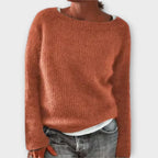 Women's Nordic Pattern Sweater – Icelandic Crew Neck Winter Pullover
