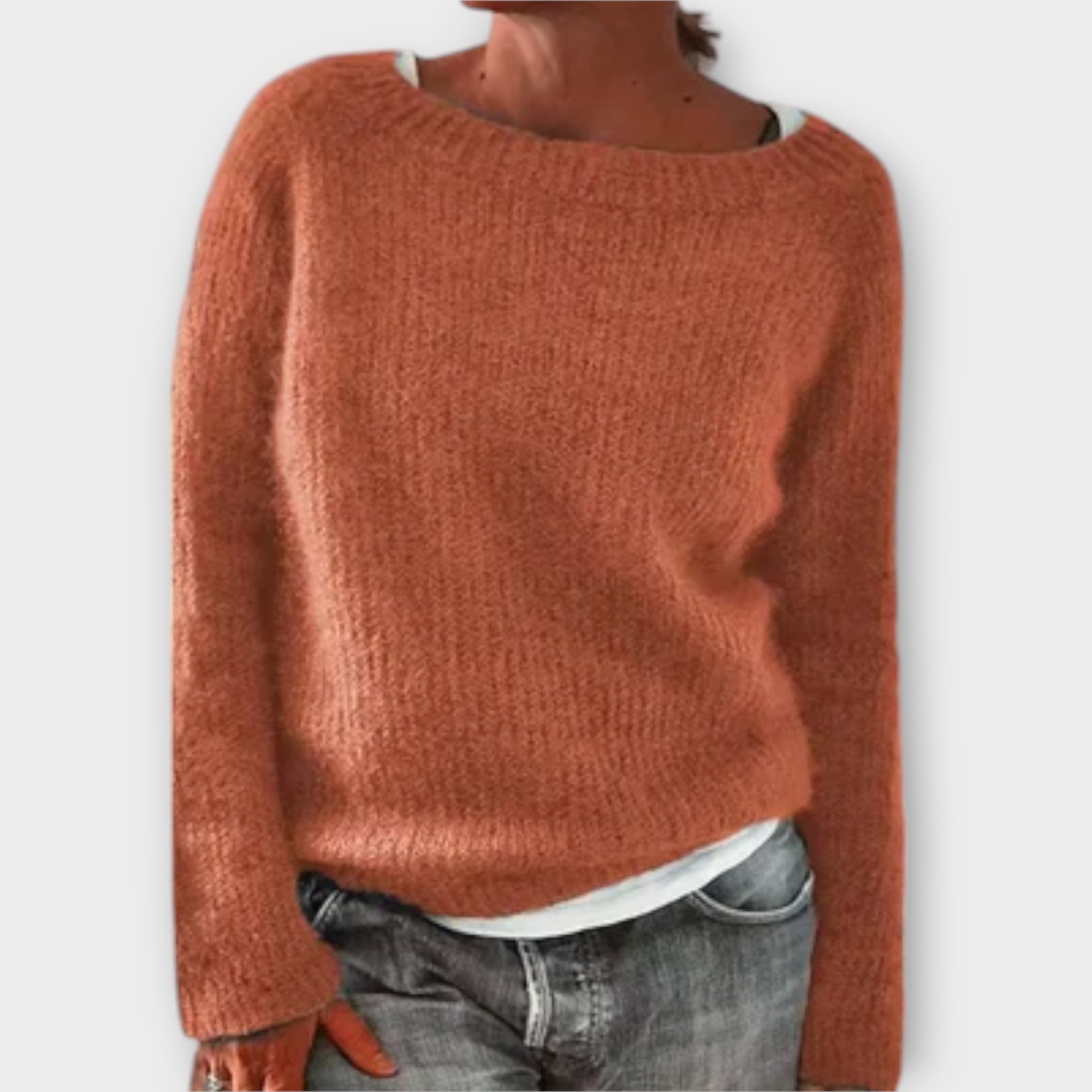 Women's Nordic Pattern Sweater – Icelandic Crew Neck Winter Pullover