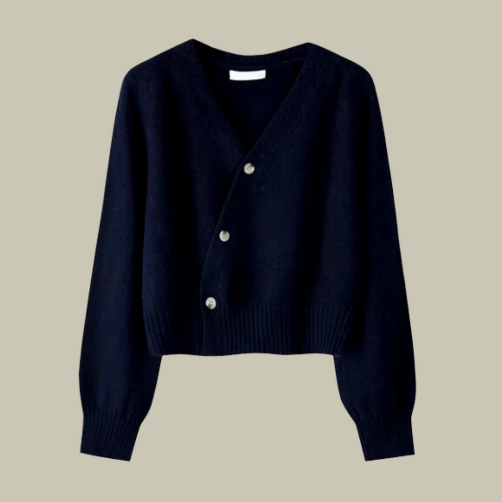 Women's V-Neck Cardigan – Button Front Long Sleeve Cardigan