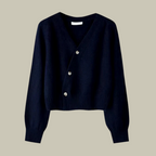 Women's V-Neck Cardigan – Button Front Long Sleeve Cardigan