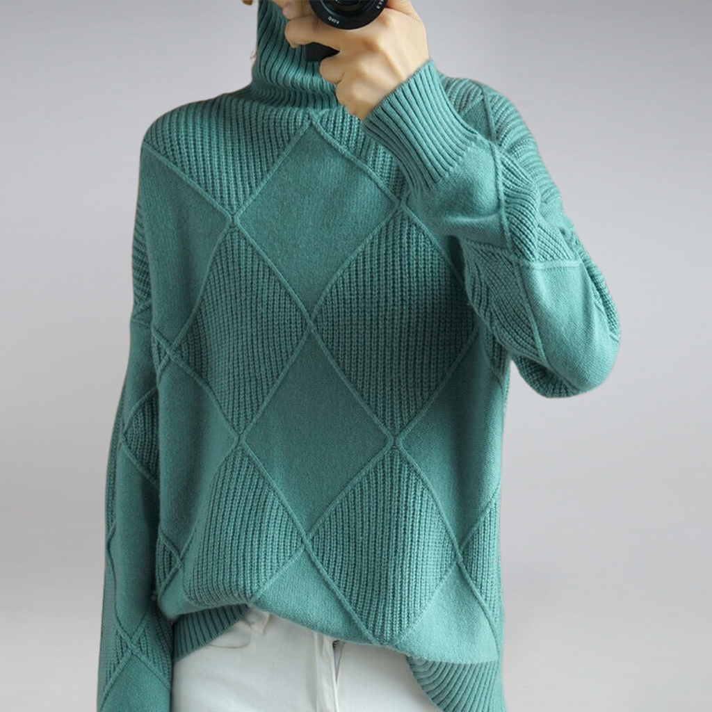Women's Turtleneck Sweater – Winter Knit Sweater – Penelope
