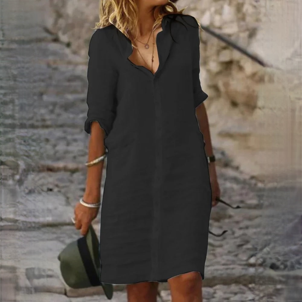 Women's Relaxed Everyday Dress – Casual Summer Dress