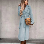 Women's Long Winter Coat – Relaxed Tailored Overcoat