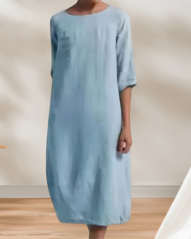 Women's Relaxed Everyday Midi Dress – Casual Summer Dress