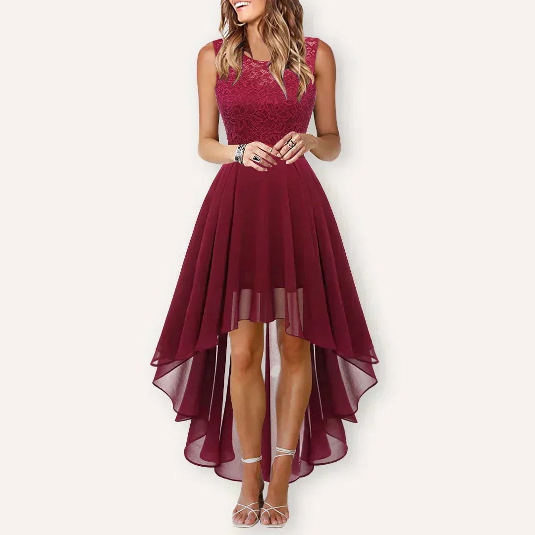 Women's Wedding Guest Midi Dress – High-Low Dress