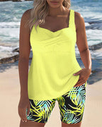 Women's Tummy Control Tankini – Printed Swim Tankini – Colette