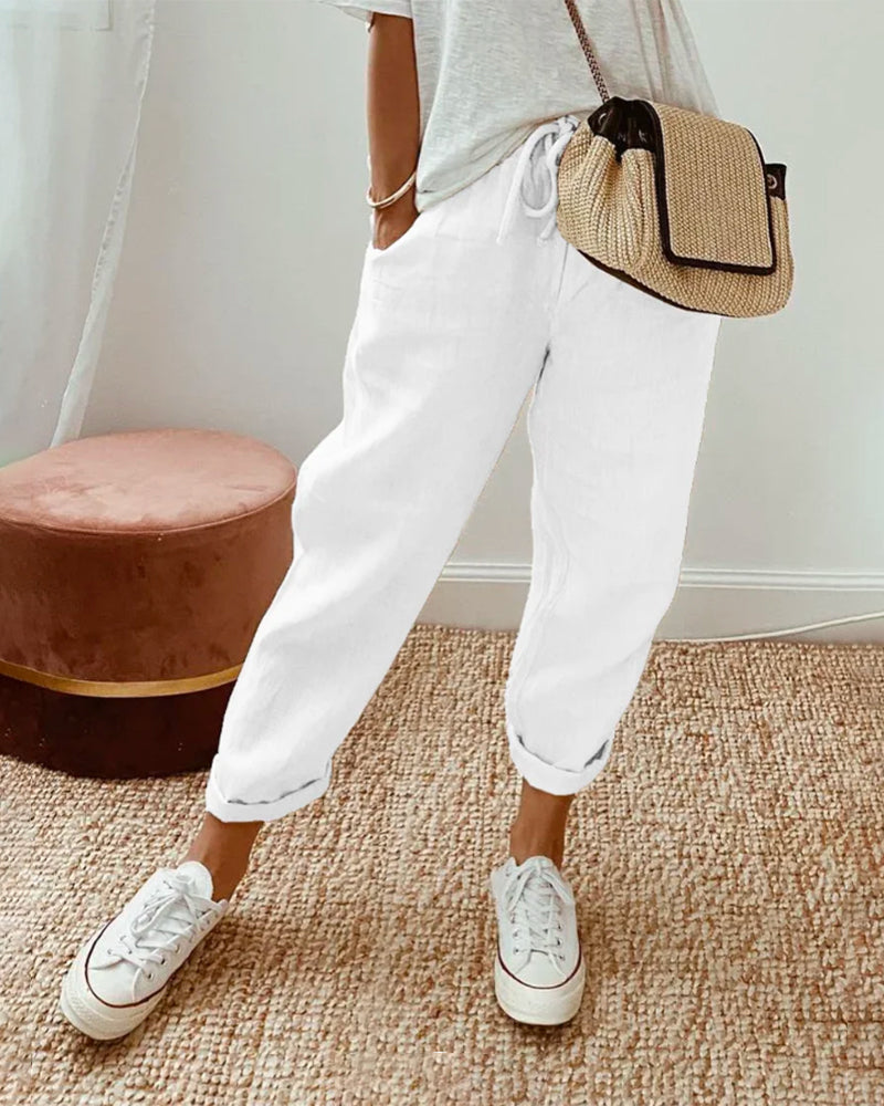 Women's Lightweight Summer Pants – Casual Everyday Pants – Soleia