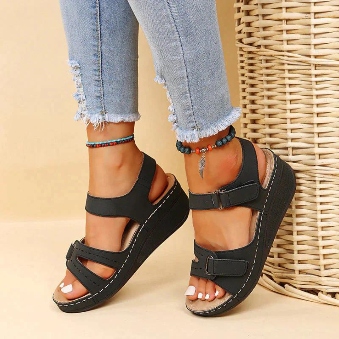Women's Walking Sandals with Soft Footbed and Secure Straps