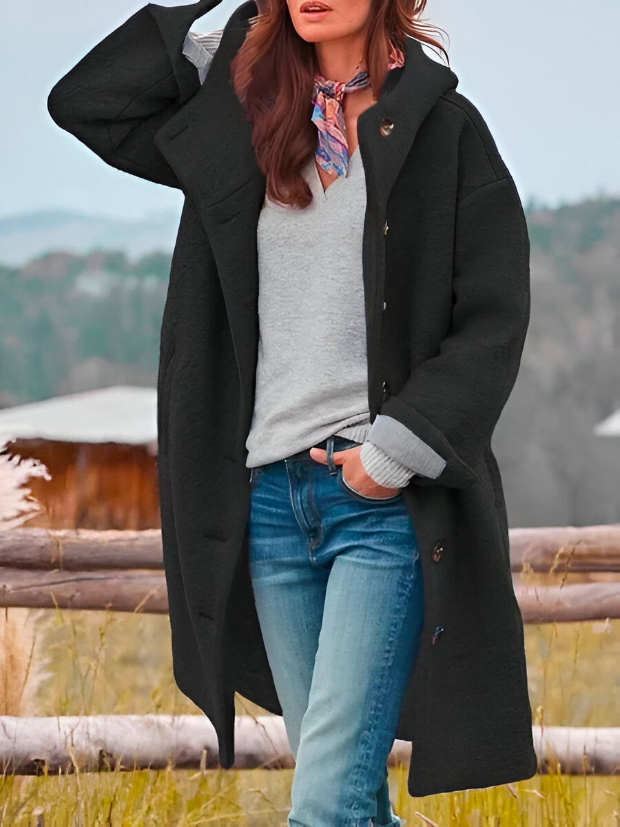 Women's Relaxed Button Jacket – Lightweight Transitional Jacket