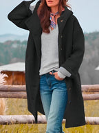 Women's Relaxed Button Jacket – Lightweight Transitional Jacket