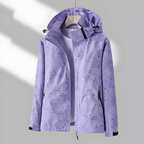 Women's Hooded Windbreaker Jacket – Lightweight Outdoor Jacket