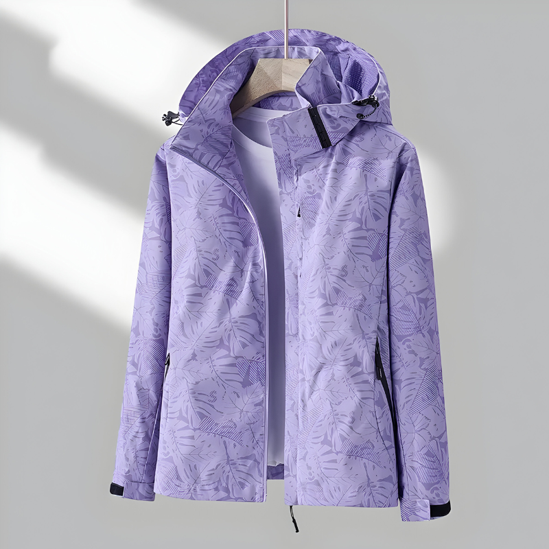Women's Hooded Windbreaker Jacket – Lightweight Outdoor Jacket