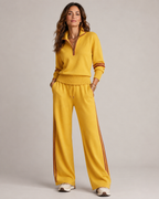 Women's Wide Leg Sweat Set – Half-Zip Lounge Set