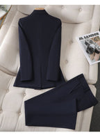 Women's Double-Breasted Pants Suit – Tailored Blazer Co-Ord