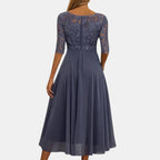 Women's Lace Occasion Dress – Layered Wedding Guest Dress