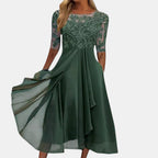 Women's Lace Occasion Dress – Layered Wedding Guest Dress