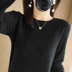 Women's Crew Neck Sweater – Lightweight Long Sleeve Knit Sweater
