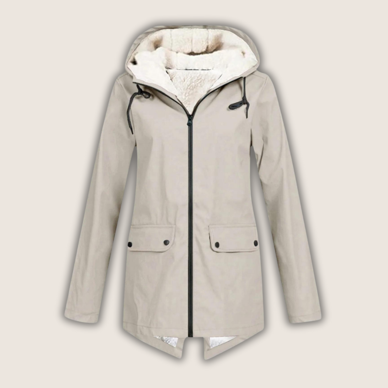 Women's Waterproof Rain Jacket – Hooded Outdoor Jacket – Rachel