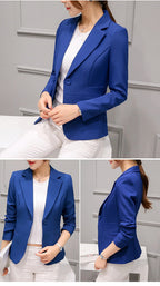 Women's Cropped Blazer – Casual Tailored Blazer – Aubrey