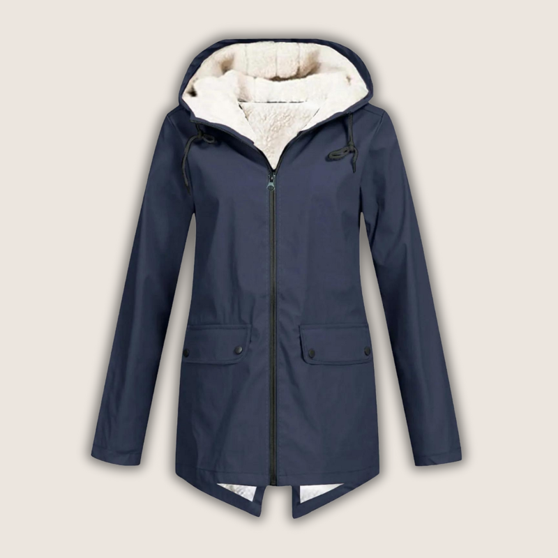 Women's Waterproof Rain Jacket – Hooded Outdoor Jacket – Rachel