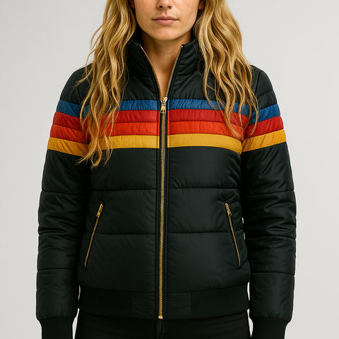 Women's Hooded Rain Jacket – Waterproof Zip-Up Outdoor Jacket