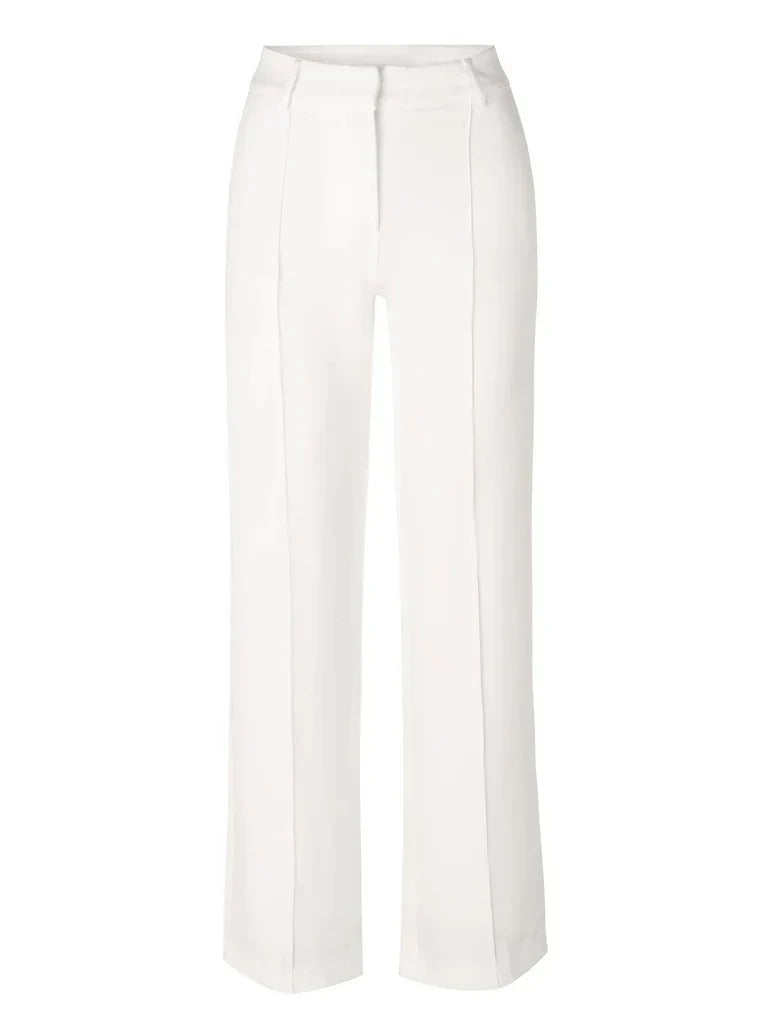 Women's Tailored Wide Leg Trousers – High Waist Slim Fit Dress Pants