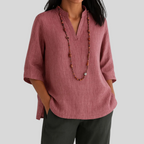 Women's Lightweight Summer Blouse – Relaxed Fit Blouse