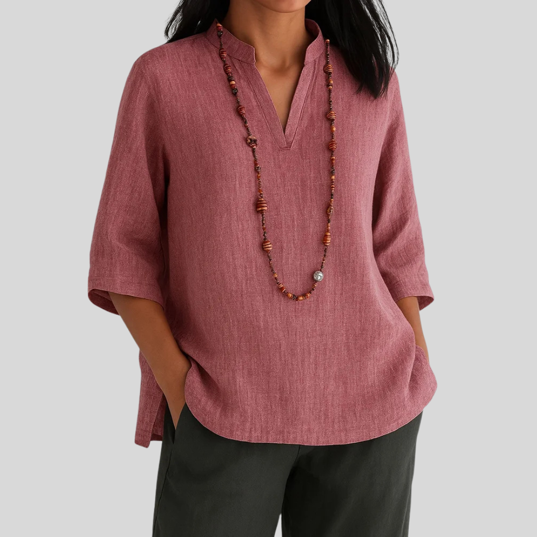Women's Lightweight Summer Blouse – Relaxed Fit Blouse