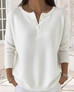 Women's V-Neck Button Cardigan – Long Sleeve Winter Cardigan