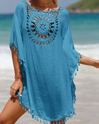 Women's Boho Beach Cover-Up – Lightweight Swim Cover-Up – Chrissy