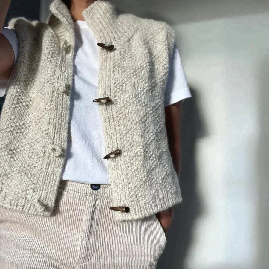 Women's Sleeveless Cardigan Vest – Longline Layering Cardigan