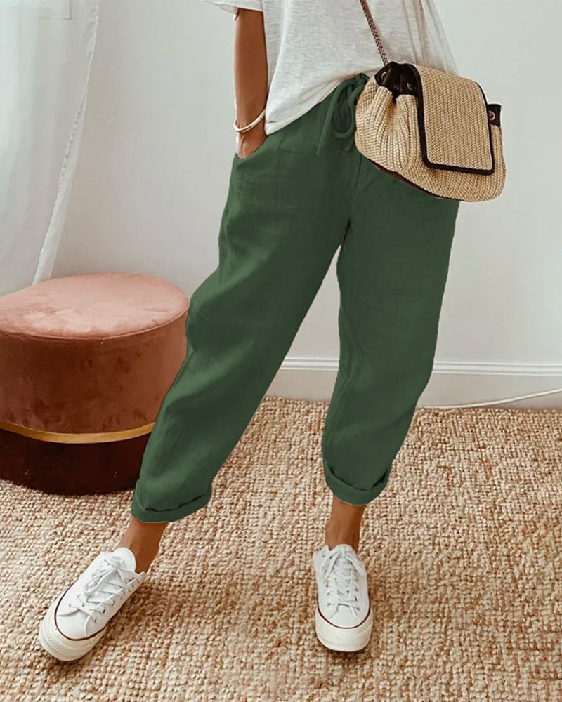 Women's Lightweight Summer Pants – Casual Everyday Pants – Soleia