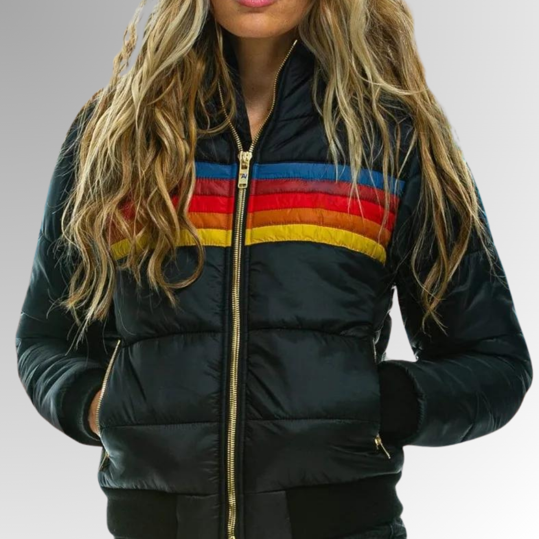 Women's Hooded Rain Jacket – Waterproof Zip-Up Outdoor Jacket