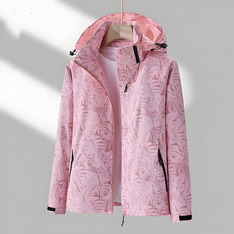 Women's Hooded Windbreaker Jacket – Lightweight Outdoor Jacket