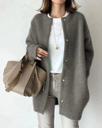 Women's Relaxed Open Front Cardigan – Long Sleeve Layering Cardigan