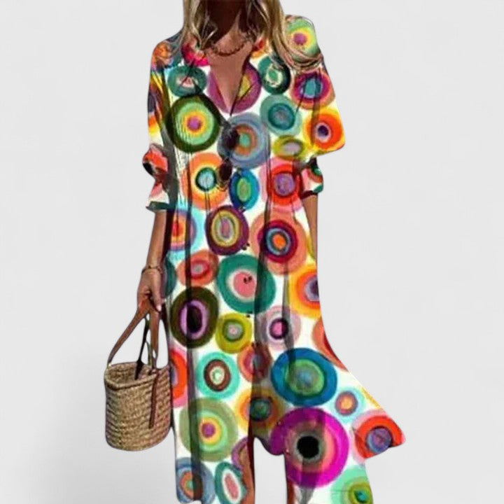 Women's Boho Maxi Dress – Elegant Summer Dress – Paula