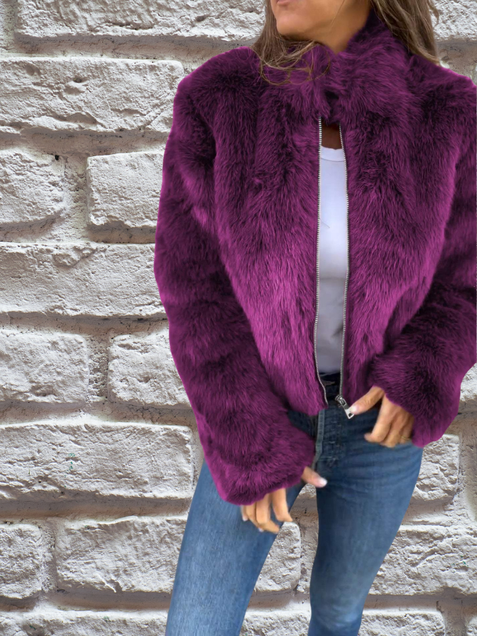 Women's Autumn Jacket – Warm Casual Jacket – Heather